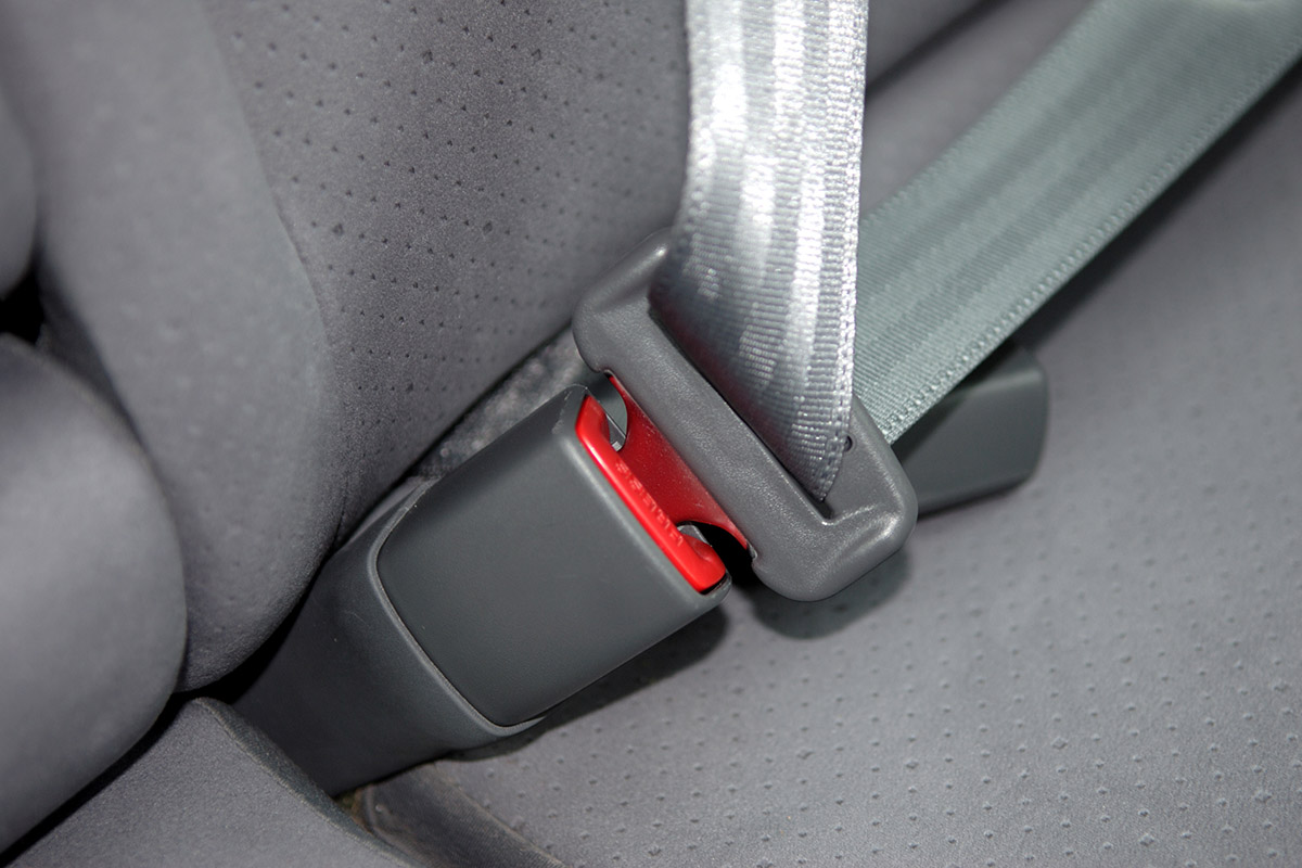 Close up of seat belt