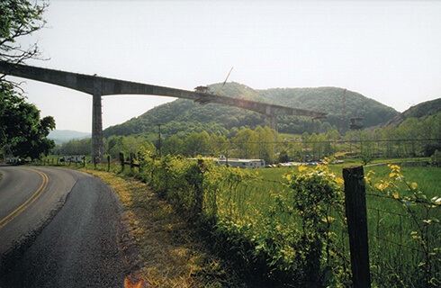 Smart Roads bridge construction