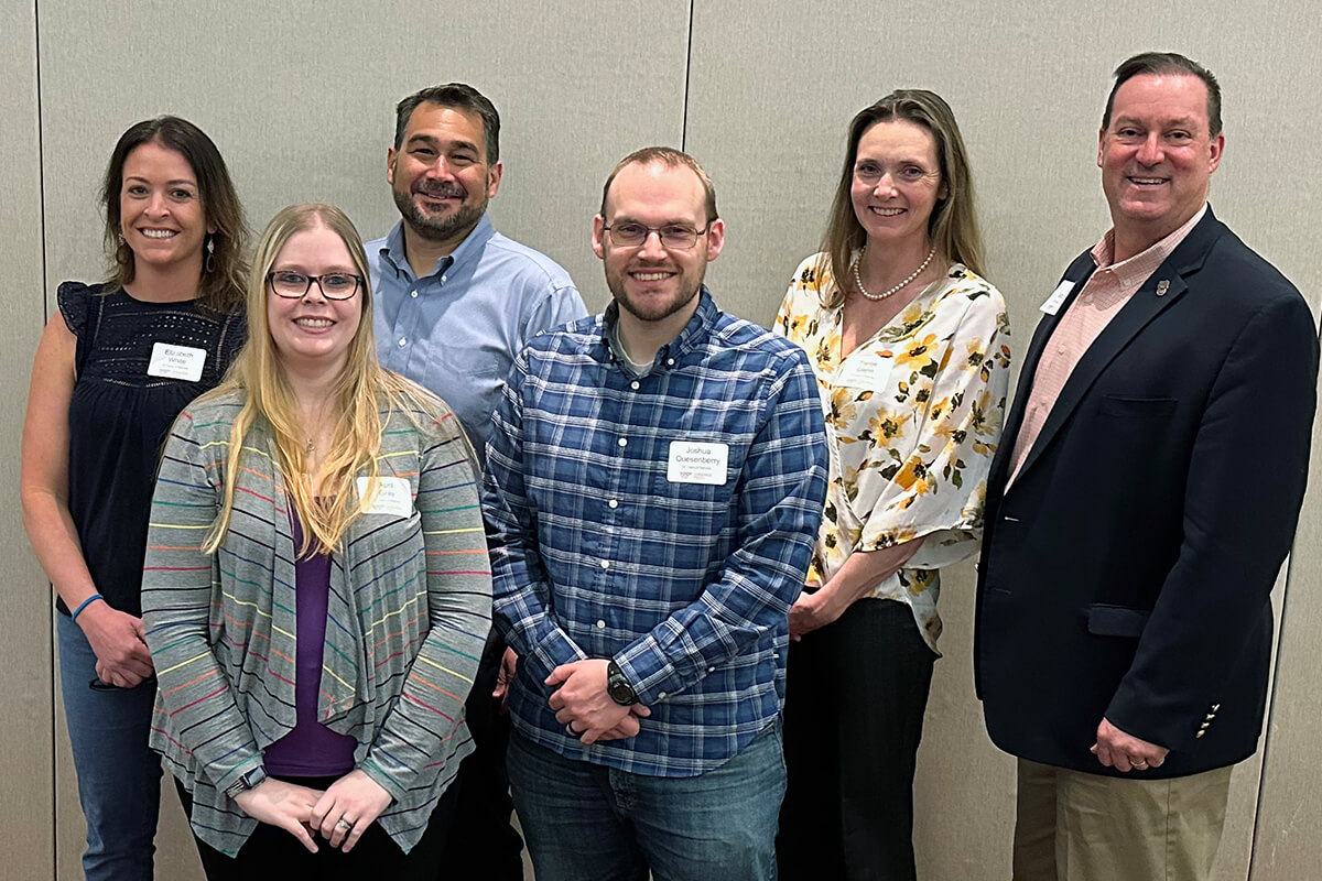 Elizabeth White, April Gray, Miguel Perez, Josh Quesenberry, Laurel Glenn, and Carl Mitchell