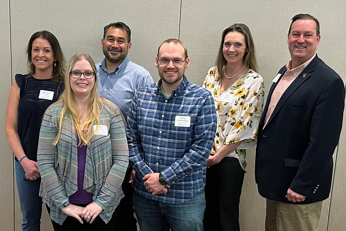 Elizabeth White, April Gray, Miguel Perez, Josh Quesenberry, Laurel Glenn, and Carl Mitchell