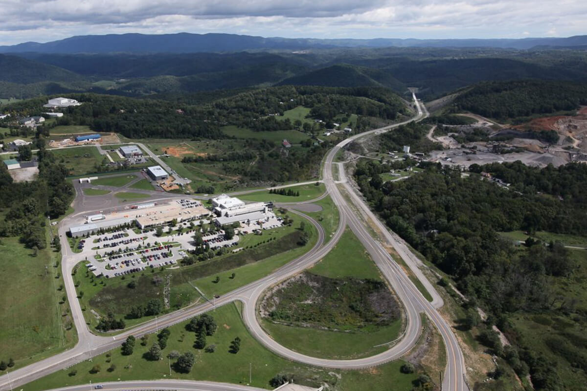 Aerial photo of VTTI campus