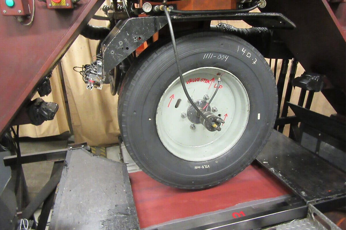 GCAPS tire testing machine