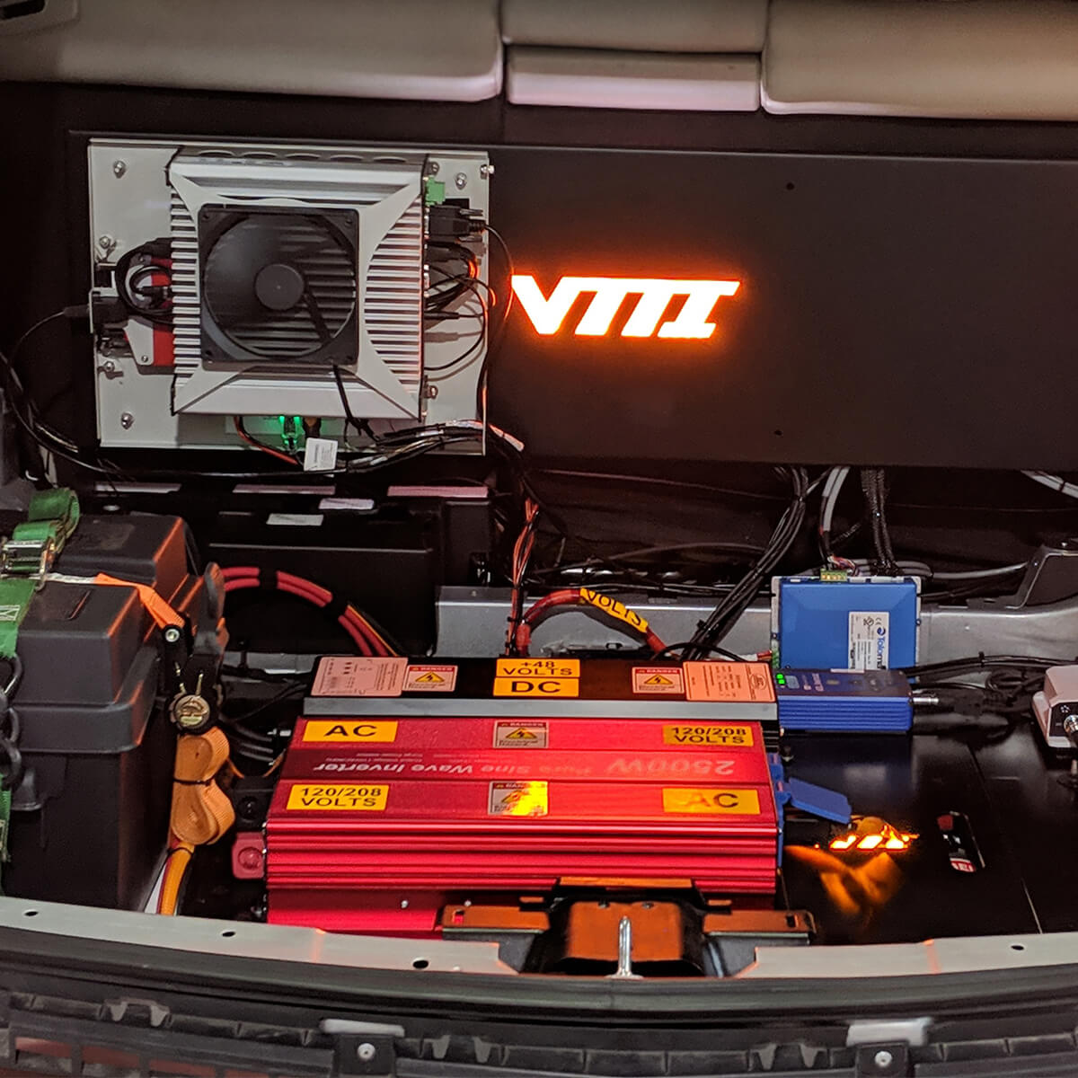 VTTI data installation in vehicle
